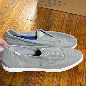 Keds Women's Gray Canvas Loafers